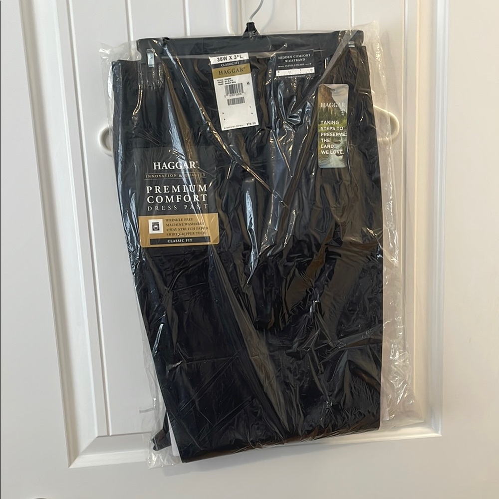 Haggar Men's Black Dress Pants
